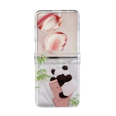Imagem de SKPY Capa fofa compatível com Motorola Razr Ultra 2025, estampa de panda engraçada, à prova de choque, capa de proteção de dobradiça para Razr Ultra 2025 para mulheres e homens