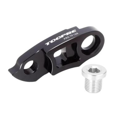 Imagem de simhoa Kit de extensão de gancho de câmbio de bicicleta, peça de modificação, liga de alumínio resistente para acessório de volante 34T-52T com parafuso, Preto