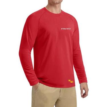 Imagem de Camiseta Areia Branca BIO Protect Uv 50+ Manga Longa Vermelha, G