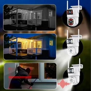 Imagem de Câmera Vigilância Noturna Wifi Externa