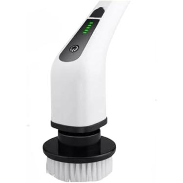 Imagem de Esfregão De Limpeza Giratório Elétrico, 9 em 1, Cabo Ajustável, Escova Eletrica, Ajustável, 9 Cabeças de Escova Substituíveis, Escova Multiuso para Limpeza de Banheiros, Piso e Azulejo PREMIUM