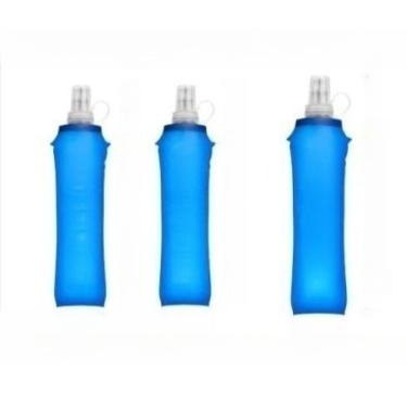 Imagem de Garrafa Plúvel de Silicone Mole 500 ml, Desportiva para Corrida, Outdoor e Viagens(3)