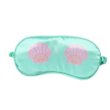 Imagem de Máscara de dormir com design de concha de seda macia para mulheres - Y