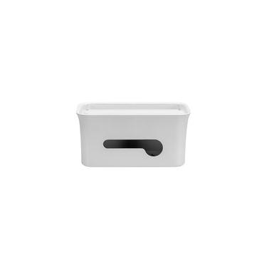 Imagem de Caixa organizadora de cabos e fios Octoo OrguiBox, Cinza - 9838