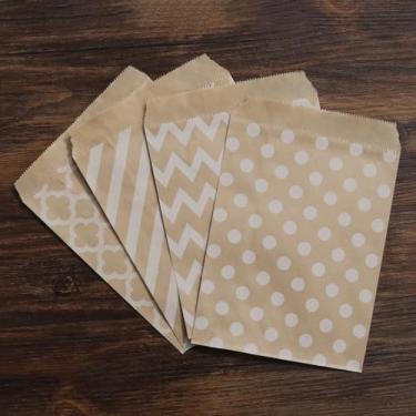 Imagem de Phefop Pequenos Sacos de Kraft de Qualidade Alimentar, Sacos Leves para Doces e Biscoitos, Portáteis para Entrega, Catering para Viagem, 20 Peças (#1)