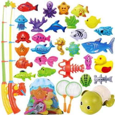Imagem de Brinquedos de pesca e piscina Cheffun para crianças com jogo magnético