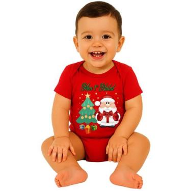 Imagem de Body de Bebê Manga Curta Meu Primeiro Natal - Calupa, 0-3M