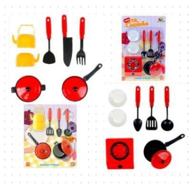 Imagem de Cozinha Infantil Fogão com17 pçs Cozinha Panelinhas Infantil - zein