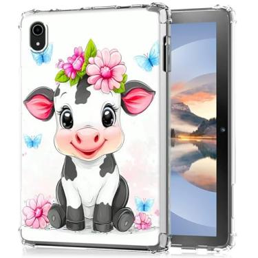 Imagem de HEAKIERG Capa transparente para iPad Mini 7 (A17 Pro) 7ª geração 2024 e iPad Mini 6 (A15) 2021 6ª geração 21.1 cm, capa protetora de silicone macio TPU transparente à prova de choque [antiamarelo