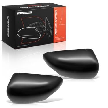 Imagem de A-Premium 2 peças de tampas de espelho retrovisor do lado do motorista e do passageiro - compatível com Ford Ranger 2019 2020 2021 2022 2023 - preto liso, com furo de seta