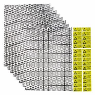 Imagem de LJY 30 peças de sacos antiestáticos proteção ESD com parte superior aberta para placa-mãe placa de vídeo tela LCD com etiquetas, 30 x 40 cm / 11,8 x 15,7 polegadas