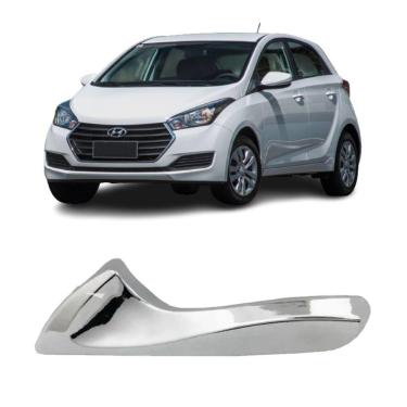 Imagem de Gatilho Interno Hb20 E Hb20s 2009 A 2012 Maçaneta Prata Porta Dianteira E Traseira Lado Esquerdo [f103]