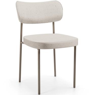 Imagem de Cadeira Decorativa Sala De Jantar Melina Base Arena L02 Linho Cru - Lyam Decor