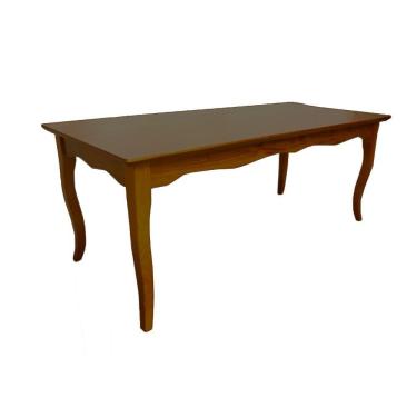 Imagem de Mesa Sala De Jantar Gallia 200cm Madeira Maciça E Mdf Imbuia G42