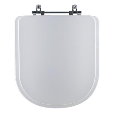 Imagem de Assento Sanitário Tampa De Vaso Branco Mdf Laqueado Etna Para Bacia Icasa
