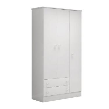 Imagem de Guarda Roupa Infantil 3 Portas E 2 Gavetas Branco