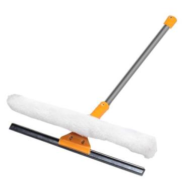 Imagem de Rodo para Vidro 40cm com Cabo e Luva de Algodão - Branco - Goedert Gro