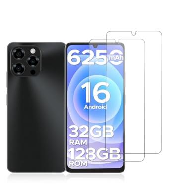 Imagem de KONXISA Pacote com 2 protetores de tela para DOOGEE Note 58, protetor de tela de celular de vidro temperado, 9 durezas HD transparente antiarranhões e sem bolhas