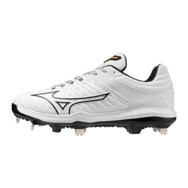 Imagem de Mizuno Chuteira feminina Pro Fp Low Metal Fastpitch, Branco/preto, 36