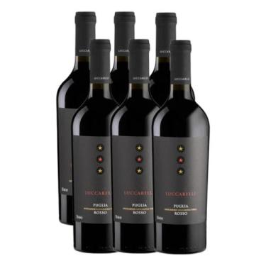 Imagem de Vinho Tinto Italiano Luccarelli Rosso Puglia Igp 750ml 6 Und