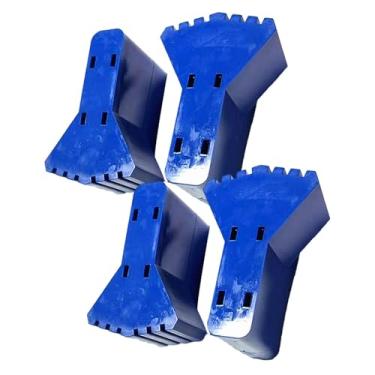 Imagem de Ioensy Conjunto de 4 protetores de pés para escadas, fáceis de instalar, resistentes ao desgaste e duráveis, compatíveis com a maioria escadas. Práticos