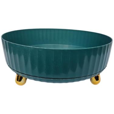 Imagem de Bandeja Organizadora Giratória Multiuso Rotatória Tamanho G (Verde Escuro, Grande)