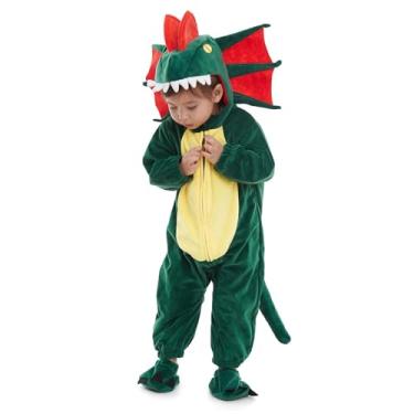 Imagem de HSCTEK Fantasia infantil de dinossauro, fantasia de diofossauro para meninos e meninas, macacão de Halloween para bebês recém-nascidos de 18 a 24 meses