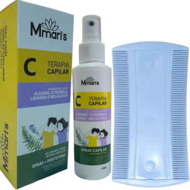 Imagem de Spray Capilar Piolho Solta Lêndea Sem Enxague Auxilia na Remoção de Piolhos e Lendeas M MariS + Pente Fino de Plástico