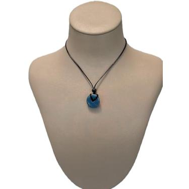 Imagem de Difusor Pessoal Colar Redondo Azul para Óleos Essenciais