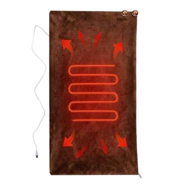 Imagem de Cobertor Elétrico Para Sofá,3 Níveis de Temperatura Alimentação por USB Macia e Respirável - Manta Térmica Aquecedora | Presente para Família Casa Viagem Escritório Universidade Mulheres e Amigos