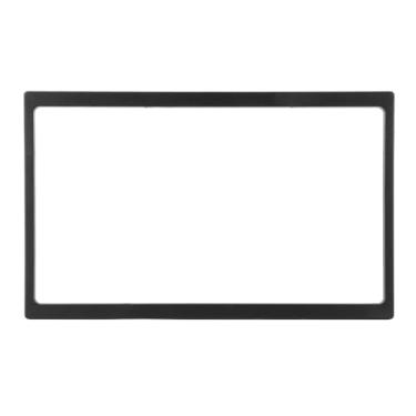 Imagem de Moldura de áudio do painel do carro, acabamento universal de painel de montagem em painel de 2 din, fáscia preta de 178 x 102 mm para painel, sistema de navegação de DVD e áudio do carro