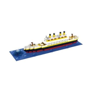 Imagem de Modelo Gigante Do Navio De Cruzeiro Titanic, Brinquedo De Montagem Com