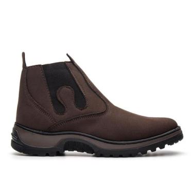 Imagem de Coturno Bota Botinha Masculina Texana Calce Facil Rodeio - NoBrand, Ca
