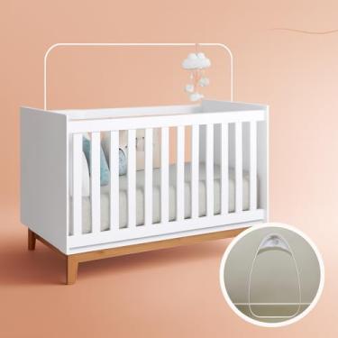 Imagem de Suporte Para Mosqueteiro Haste Varal Proteção para Bebê 130cm Berço Americano - Barato Promoção Relâmpago