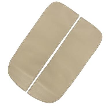 Imagem de X AUTOHAUX 1 par de capas de banco de couro de microfibra de substituição para console central de carro para BMW X5 X6 2014-2018 Bege