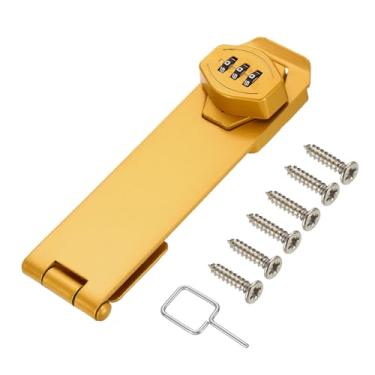 Imagem de PATIKIL Fechadura de combinação de armário sem chave, 15 cm, botão de torção com senha de 3 dígitos, liga de zinco, trava de ferrolho para armários, armário, gaveta, armário de cozinha ao ar livre