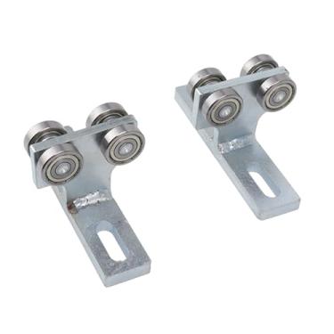 Imagem de ZAWELIYO Carrinho de Rolamento de Aço Durável para Conjunto de Carrinho de 4 Rodas para Canal de Suporte de 1-5/8", de Rolo Estável para Talha, 2 Peças