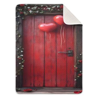 Imagem de xigua Cobertor de bebê de porta com rosas, cobertor de algodão para bebês, cobertor leve e macio para berço, carrinho de bebê, cobertores de berçário, 76 x 101 cm