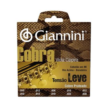 Imagem de Corda Viola Caipira Giannini GESVL Leve Cobre Prateado