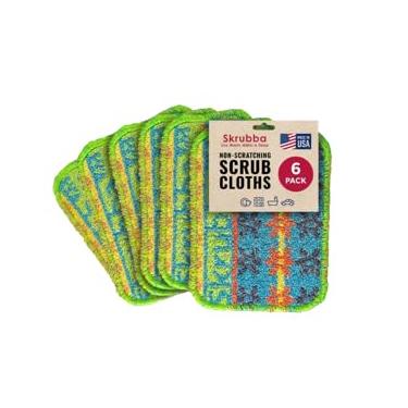 Imagem de Wet-it! Skrubba Esfregadores de pratos reutilizáveis – Almofadas de limpeza que não arranham para cozinha e uso doméstico – Esponjas ecológicas, seguras para lava-louças, panelas e frigideiras (Vogue)