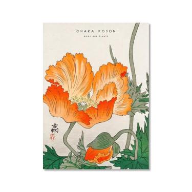 Imagem de Pôster Hasui Kawase Ohara Koson Impressões Katsushika Hokusai Pintura em Tela Onda Japonesa Arte de Parede Hiroshige Imagens para Decoração de Casa (SKU18,12 x 45,7 cm = (30 x 45 cm), sem moldura)