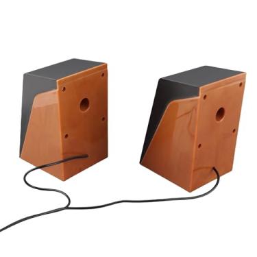 Imagem de Naroote Alto-falantes para PC Poderosos Graves Profundos Plug and Play Alto-falantes de Mesa para Computadores Laptops TVs Com Fio USB para Escritório Doméstico