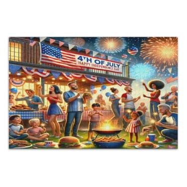 Imagem de Quebra-cabeça adulto 4th of July 1000 peças, jogos de quebra-cabeça para adultos, jogos de família