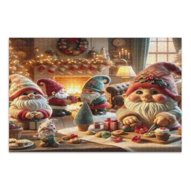 Imagem de Quebra-cabeças engraçados Sweet Dwarf Family para adultos, 1000 peças, com letras nas costas