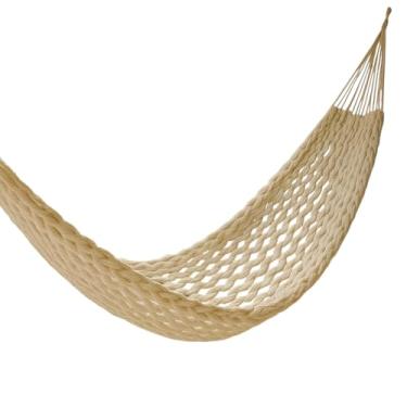 Imagem de Rede De Dormir Casal Descanso Trançada Em Algodão (Rede Trançada Cru)