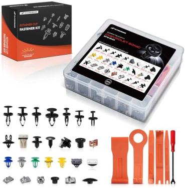 Imagem de A-Premium Kit de clipe de retentor de carro de 270 peças (22 tipos) compatível com Chevrolet Sonic 2012-2020, painel de acabamento de porta de para-choque, conjunto de substituição de prendedor de