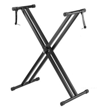 Imagem de Estante Apoio Suporte X Duplo Trava Piano Teclado Case Djs