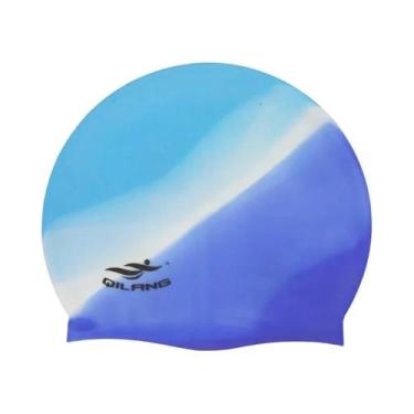 Imagem de Touca De Natação Unissex Impermeável De Silicone Flexível Com Alta Ela