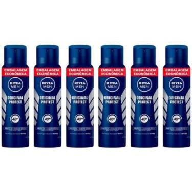 Imagem de Desodorante Aerossol Antitranspirante Nivea Masculino Original Protect 200ml 6 Unidades-Masculino