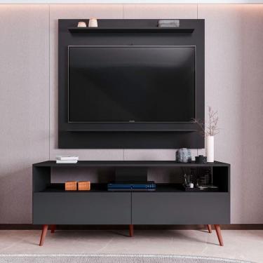 Imagem de Painel Sala Para Tv Até 50 Tessa - Ssx Multicoisas Preto